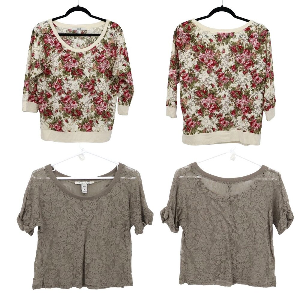 Feminine Top Bundle Womens M Multi Romantic Boho Preppy Cottagecore Modern Sweet